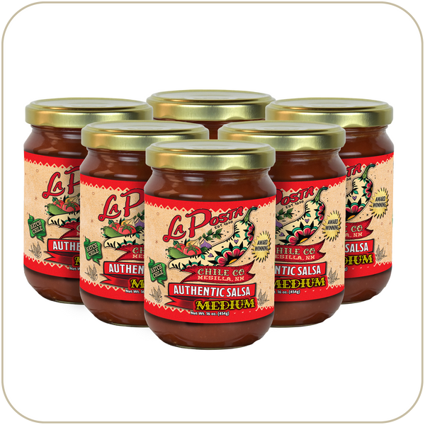 6-Pack Authentic Medium Salsa – La Posta Chile Company